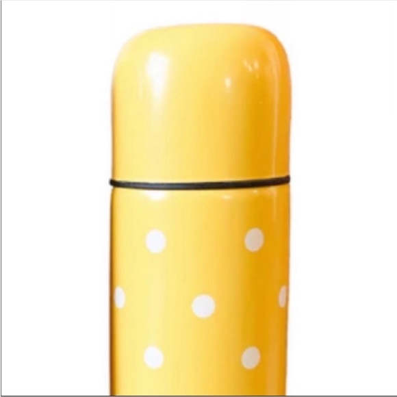 Stainless Steel Insulated Thermos w/ Cup Lid for Hot or Cold Beverages, Yellow - Picture 3 of 6